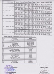 JADWAL PENDALAMAN 2